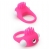 Розовое эрекционное кольцо с щеточкой LIT-UP SILICONE STIMU RING 5 - Dream Toys - в Красногорске купить с доставкой