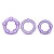 Набор из 3 фиолетовых эрекционных колец Stay Hard Beaded Cockrings - Blush Novelties - в Красногорске купить с доставкой