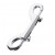 Серебристый двухсторонний карабин TOYFA Metal - ToyFa - купить с доставкой в Красногорске