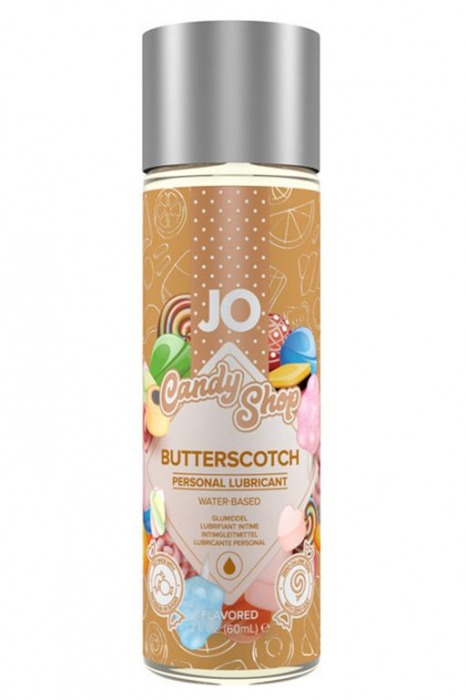 Смазка на водной основе Candy Shop Butterscotch с ароматом ирисок - 60 мл. - System JO - купить с доставкой в Красногорске