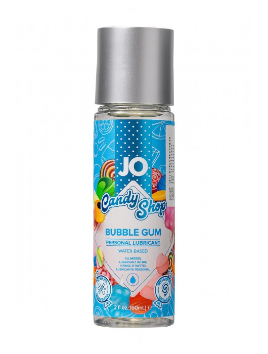 Смазка на водной основе Candy Shop Bubblegum с ароматом жвачки - 60 мл. - System JO - купить с доставкой в Красногорске