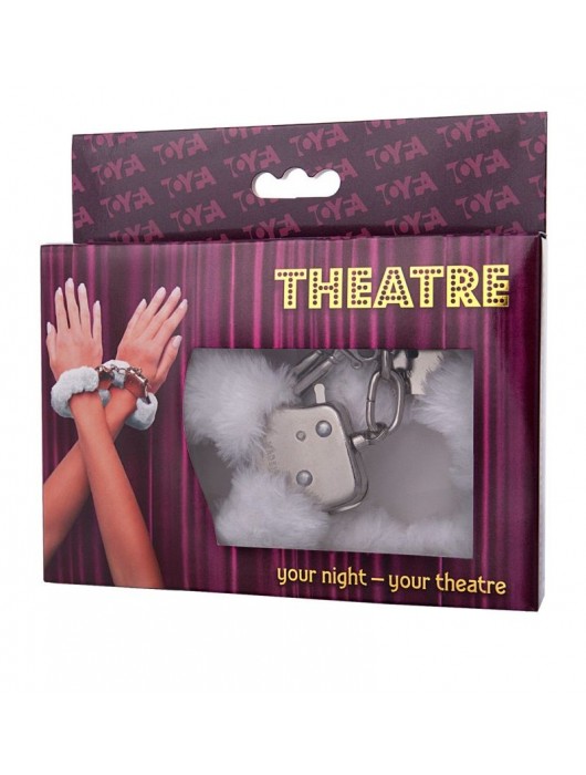 Наручники с белой меховой опушкой - ToyFa - купить с доставкой в Красногорске