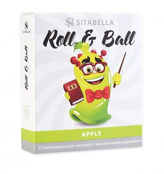 Стимулирующий презерватив-насадка Roll   Ball Apple - Sitabella - купить с доставкой в Красногорске