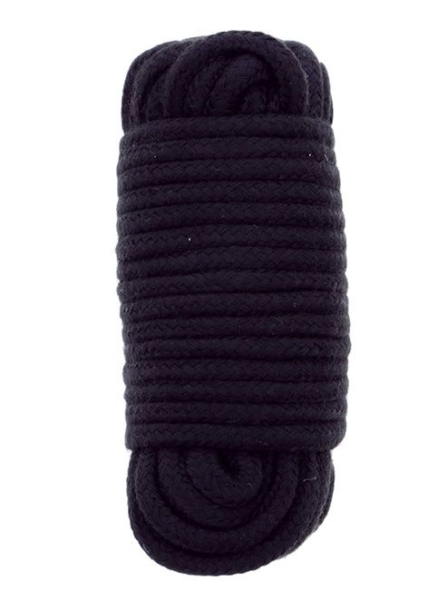 Черная веревка для связывания BONDX LOVE ROPE - 10 м. - Dream Toys - купить с доставкой в Красногорске