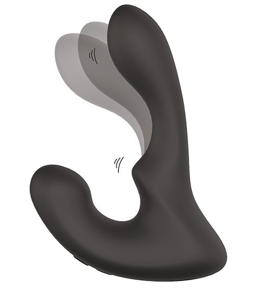 Чёрный массажер простаты с 2 моторами BOOTY ROCKER - Dream Toys - в Красногорске купить с доставкой