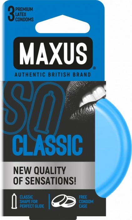 Классические презервативы в железном кейсе MAXUS Classic - 3 шт. - Maxus - купить с доставкой в Красногорске