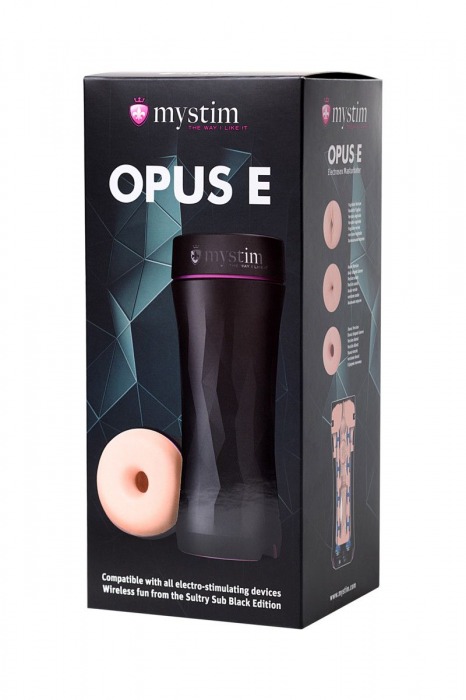 Мастурбатор-анус Opus E Donut с возможностью подключения электростимуляции - MyStim - купить с доставкой в Красногорске