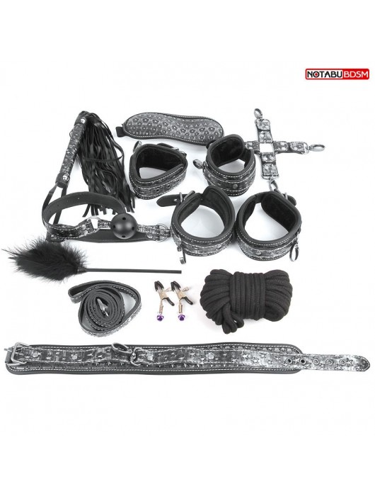 Чёрно-серебристый набор БДСМ - Секс-кукла с вибрирующей вагиной и анусом Jamie Lynn CyberSkin Vibrating Doll with Pussy   Ass - купить с доставкой в Красногорске