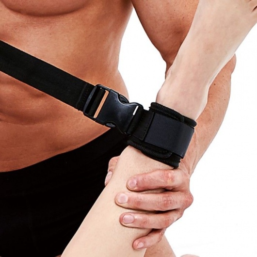 Черные фиксаторы для глубокого проникновения G-Spot Pal - Lux Fetish - купить с доставкой в Красногорске