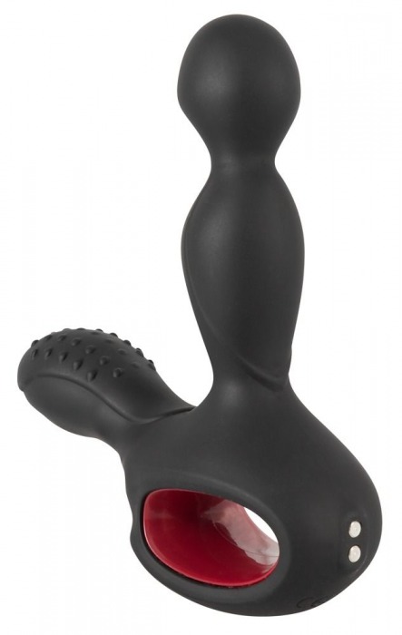 Черный вибромассажер простаты с нагревом и ротацией Prostate Plug - 14,5 см. - Orion - в Красногорске купить с доставкой