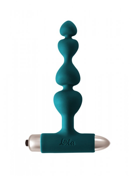Зеленая анальная вибропробка-елочка Edition Excellence - 15 см. - Lola Games