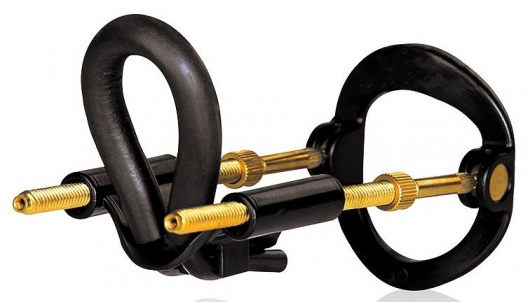 Черный экстендер-растяжитель пениса - Sex Expert - в Красногорске купить с доставкой