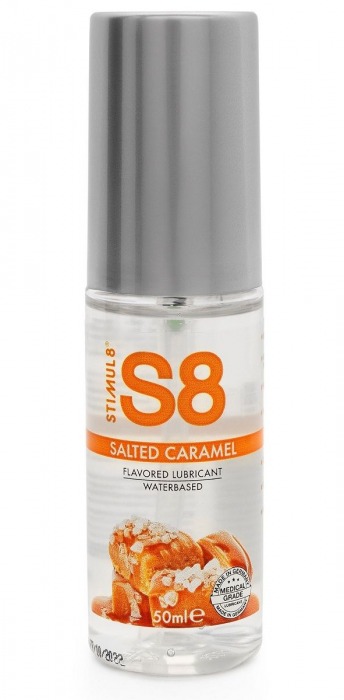 Лубрикант S8 Flavored Lube со вкусом солёной карамели - 50 мл. - Stimul8 - купить с доставкой в Красногорске