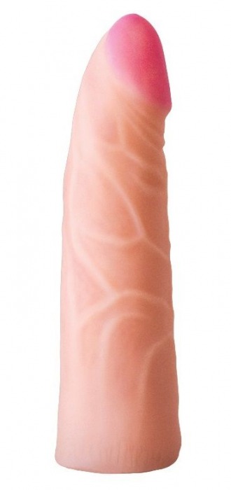 Фаллическая насадка на трусики харнесс - 17,5 см. - LOVETOY (А-Полимер) - купить с доставкой в Красногорске