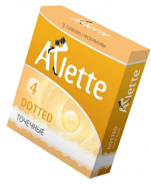 Презервативы Arlette Dotted с точечной текстурой - 3 шт. - Arlette - купить с доставкой в Красногорске