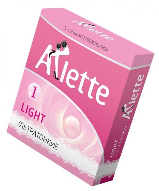 Ультратонкие презервативы Arlette Light - 3 шт. - Arlette - купить с доставкой в Красногорске