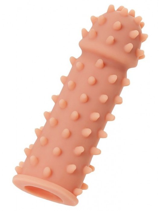Телесная реалистичная насадка KOKOS Extreme Sleeve 03 с дополнительной стимуляцией - 12,7 см. - KOKOS - в Красногорске купить с доставкой