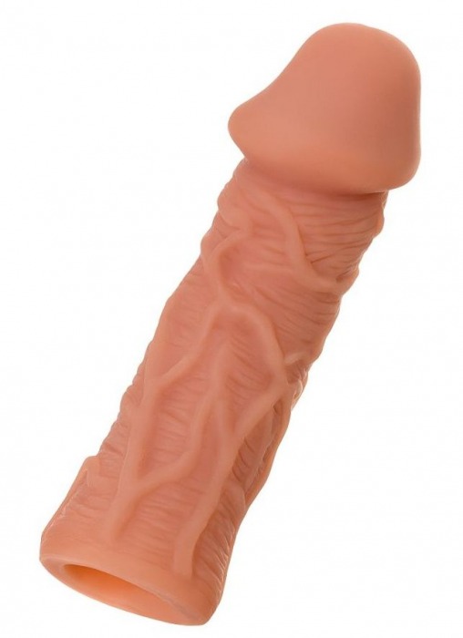 Телесная реалистичная насадка KOKOS Extreme Sleeve 05 с дополнительной стимуляцией - 12,7 см. - KOKOS - в Красногорске купить с доставкой