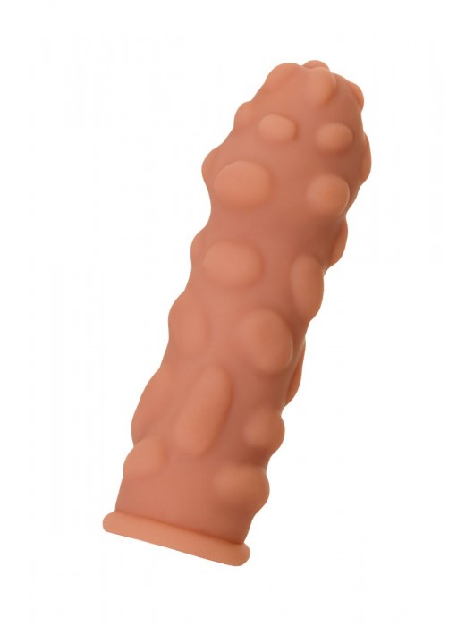 Телесная реалистичная насадка KOKOS Extreme Sleeve 11 с дополнительной стимуляцией - 12,7 см. - KOKOS - в Красногорске купить с доставкой