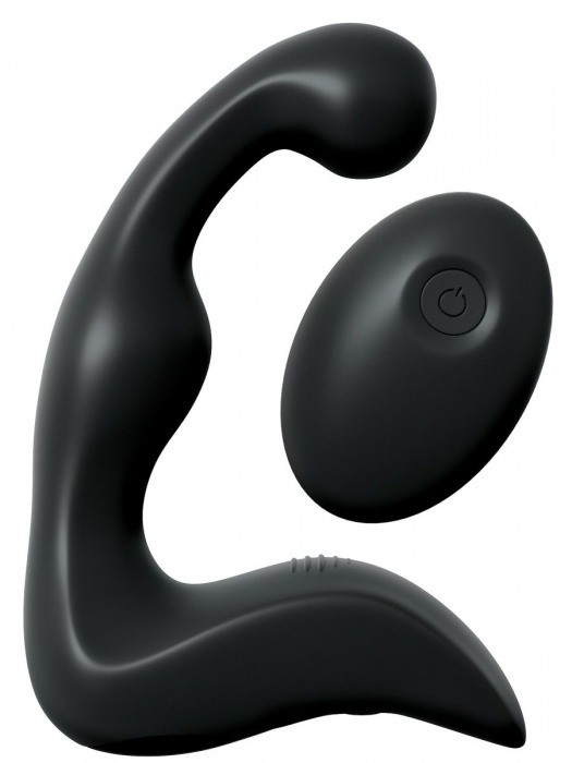 Черный вибромассажер простаты с пультом ДУ Control P-Spot Pro - Pipedream - в Красногорске купить с доставкой