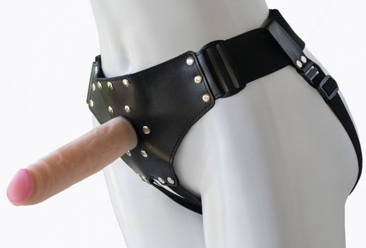 Женский мягкий пояс с насадкой Classic lux-ГЕРЦОГ - 18,2 см. - LOVETOY (А-Полимер) - купить с доставкой в Красногорске