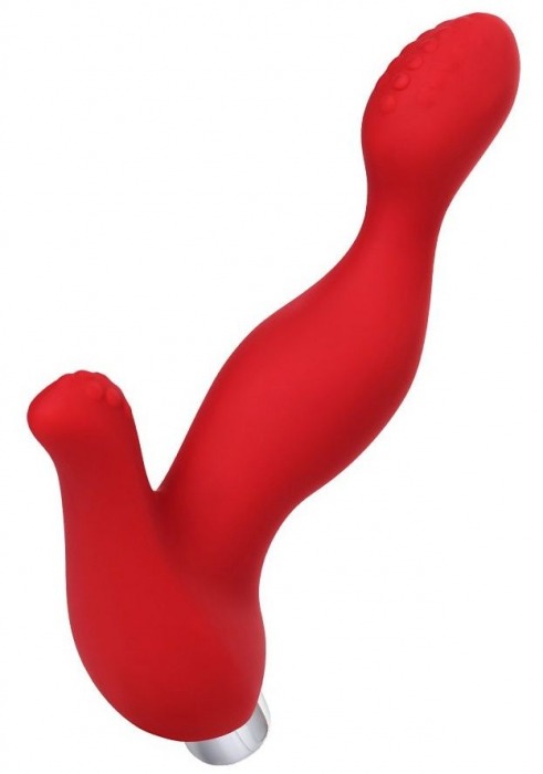 Красный силиконовый вибростимулятор простаты Proman - 12,5 см. - ToyFa - в Красногорске купить с доставкой