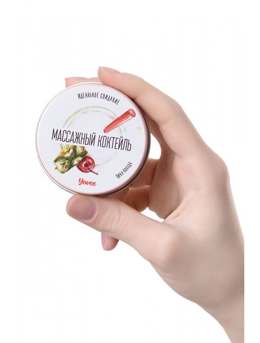 Массажная свеча «Массажный коктейль» с ароматом пина колады - 30 мл. - ToyFa - купить с доставкой в Красногорске