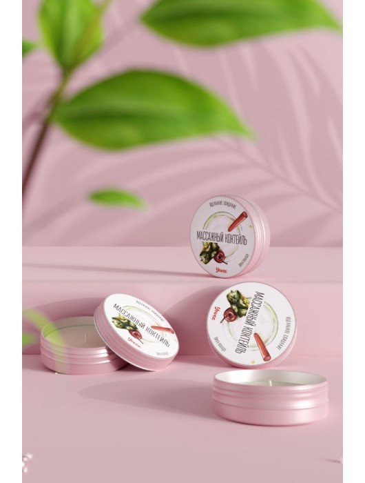 Массажная свеча «Массажный коктейль» с ароматом пина колады - 30 мл. - ToyFa - купить с доставкой в Красногорске