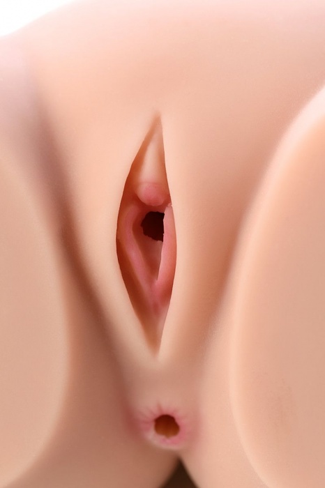 Мастурбатор-полуторс Cherry с вибрацией и двумя любовными тоннелями - KOKOS - в Красногорске купить с доставкой