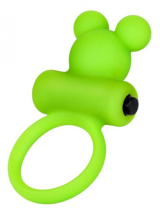 Зеленое виброкольцо на пенис A-Toys - A-toys - в Красногорске купить с доставкой