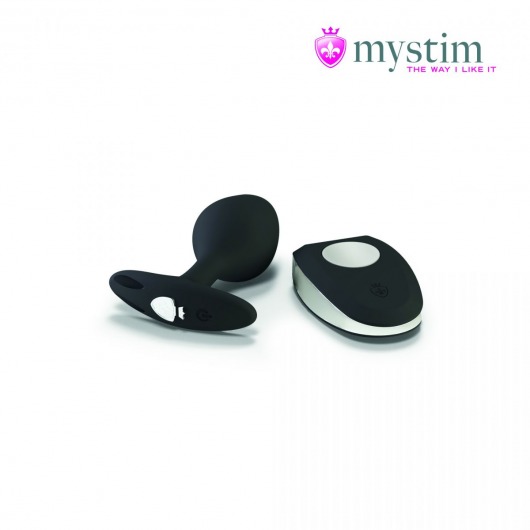 Черная пробка Mystim Rocking Vibe S с возможностью подключения к электростимулятору - 9,7 см. - MyStim - купить с доставкой в Красногорске