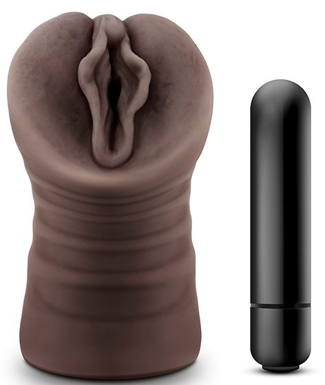 Коричневый мастурбатор-вагина Alexis - Blush Novelties - в Красногорске купить с доставкой
