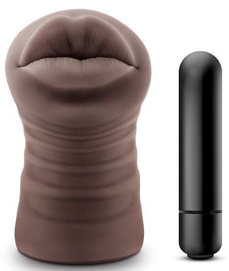Коричневый мастурбатор-ротик Renee - Blush Novelties - в Красногорске купить с доставкой