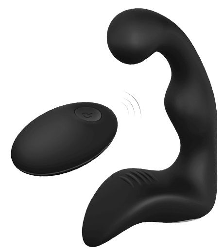 Черный вибромассажер простаты REMOTE BOOTY PLEASER - Dream Toys - в Красногорске купить с доставкой