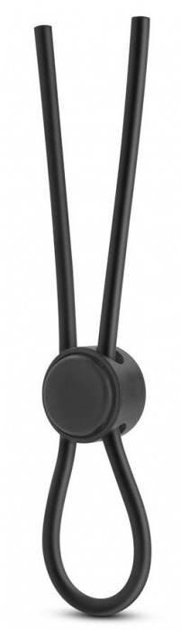 Черное силиконовое лассо на пенис SILICONE LOOP COCK RING - Blush Novelties - в Красногорске купить с доставкой