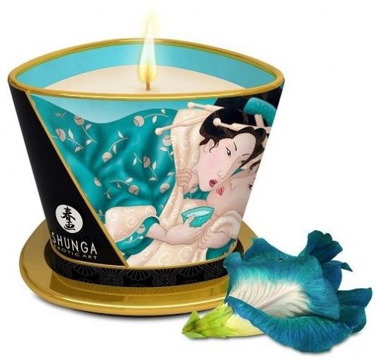 Массажная свеча Island Blossoms - 170 мл. - Shunga - купить с доставкой в Красногорске