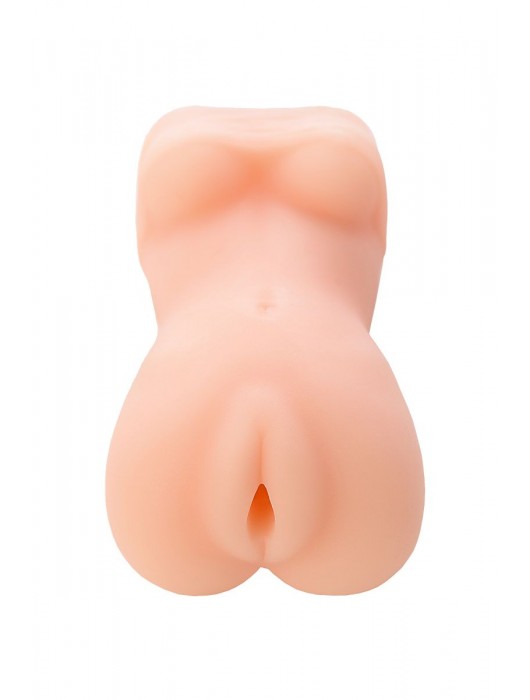 Телесный мастурбатор в виде женской фигурки - Toyfa Basic - в Красногорске купить с доставкой