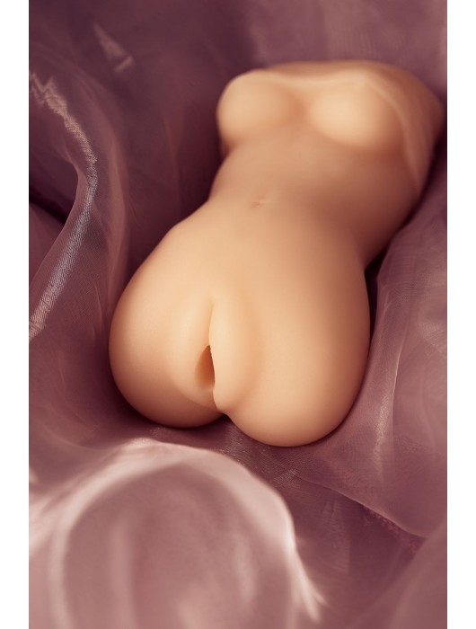 Телесный мастурбатор в виде женской фигурки - Toyfa Basic - в Красногорске купить с доставкой