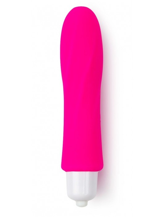 Розовая удлиненная вибропуля из силикона - 9,5 см. - Brazzers