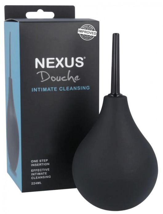 Черный анальный душ с обратным клапаном Non Return Valve Anal Douche - Nexus Range - купить с доставкой в Красногорске