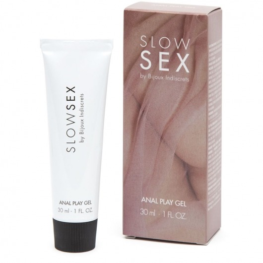 Лубрикант на водной основе Slow Sex Anal Play Gel - 30 мл. - Bijoux Indiscrets - купить с доставкой в Красногорске
