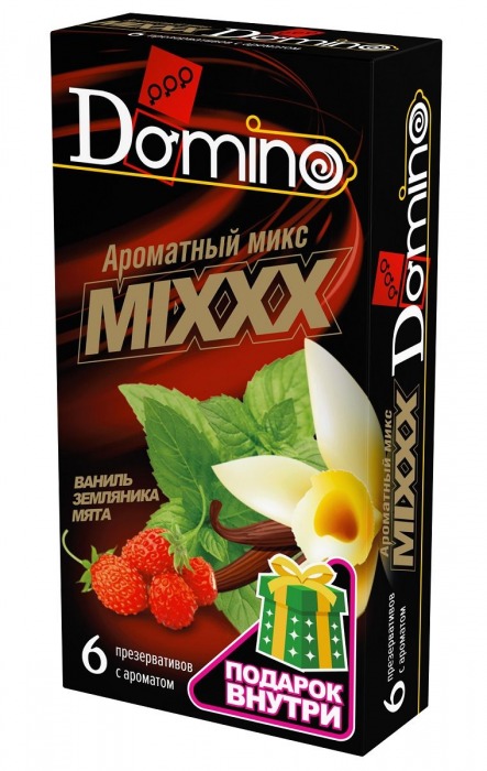 Ароматизированные презервативы DOMINO  Ароматный микс  - 6 шт. - Domino - купить с доставкой в Красногорске