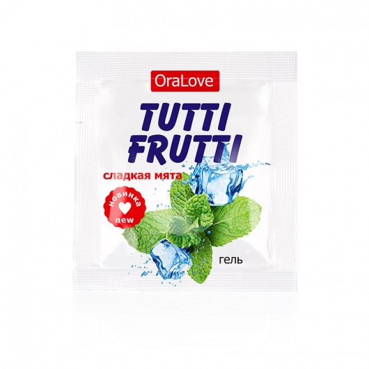Пробник гель-смазки Tutti-frutti со вкусом мяты - 4 гр. - Биоритм - купить с доставкой в Красногорске