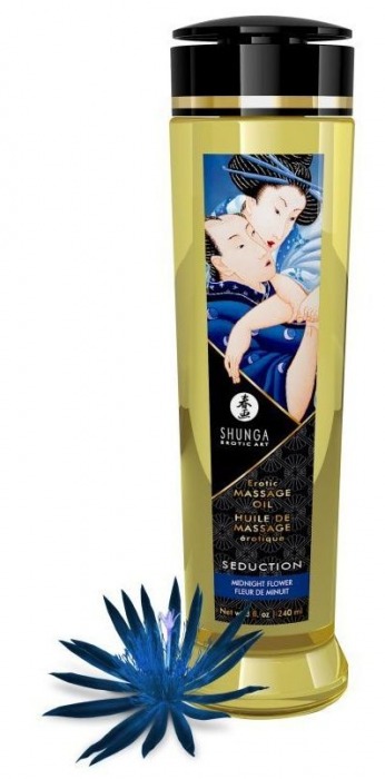 Массажное масло с ароматом ночных цветов Seduction - 240 мл. - Shunga - купить с доставкой в Красногорске