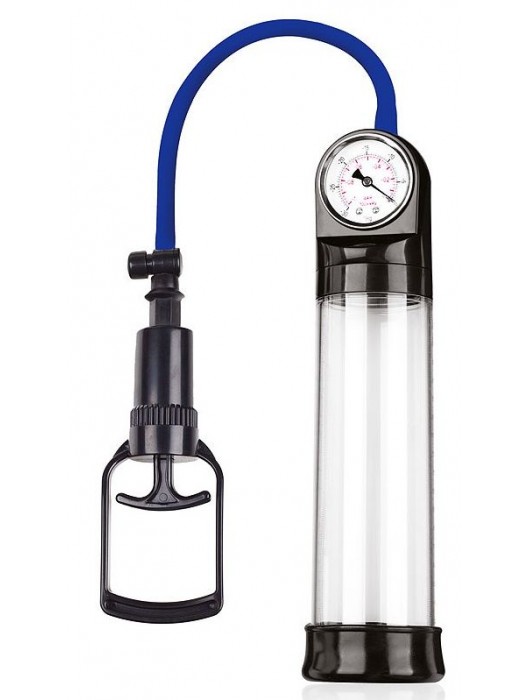 Прозрачная вакуумная помпа Sex Expert с манометром - Sex Expert - в Красногорске купить с доставкой