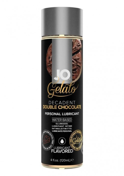 Лубрикант с ароматом шоколада JO GELATO DECADENT DOUBLE CHOCOLATE - 120 мл. - System JO - купить с доставкой в Красногорске