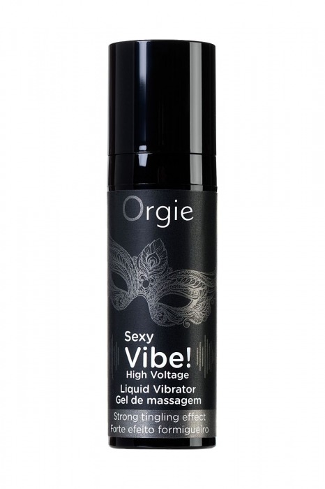 Гель для массажа ORGIE Sexy Vibe High Voltage с эффектом вибрации - 15 мл. - ORGIE - купить с доставкой в Красногорске