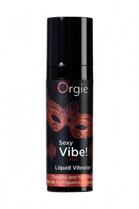 Разогревающий гель для массажа ORGIE Sexy Vibe Hot с эффектом вибрации - 15 мл. - ORGIE - купить с доставкой в Красногорске