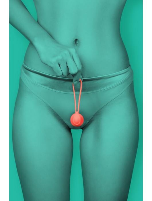 Коралловый вагинальный шарик ROSY - ToyFa