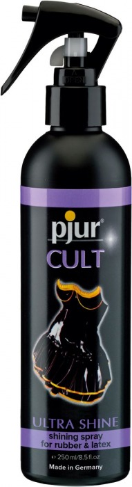 Спрей для ухода за одеждой из латекса pjur CULT Ultra Shine - 250 мл. - Pjur - купить с доставкой в Красногорске